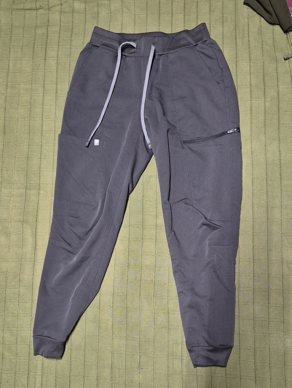 Fabletics Charcoal Gray Drawstring Jogger Pants